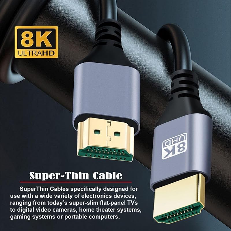 chenyang HDMI 2.1 kábel 8K 60Hz 4K 120Hz 48Gbps aranyozott 2m