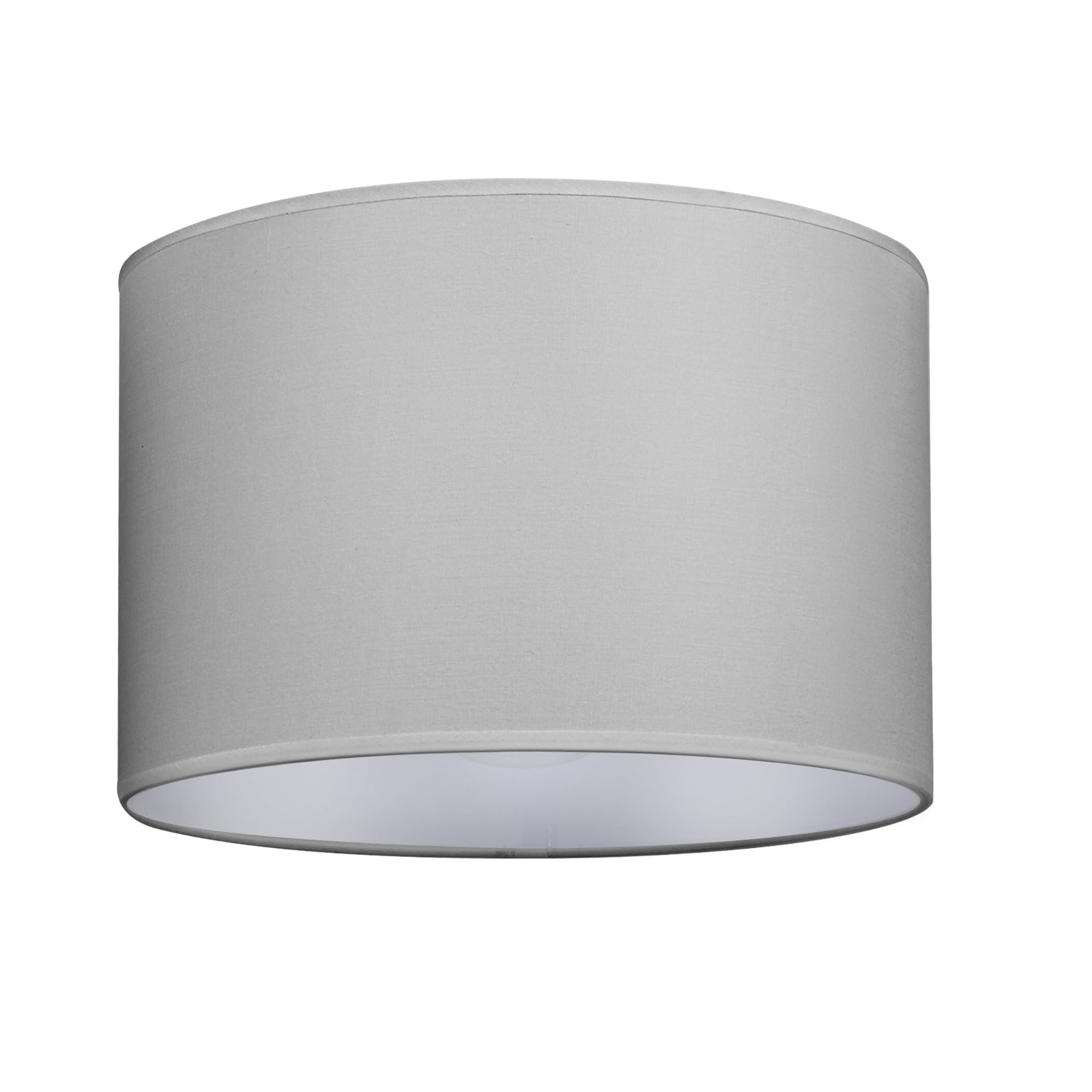 Giggi Grey Fabric Lamp Shades, 14" Light Shade Ceiling – Modern Lampshades For Ceiling Lights, Lamp Shades For Table Lamps, Floor Lamps, Living Room, Bedroom, Office Home Décor