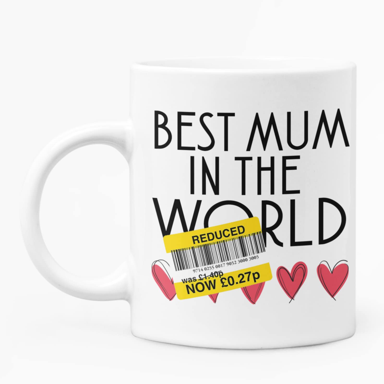 McMug - Reduced - Best Mum in The World - Funny Mother's Day Mug, Ceramic, 11fl.oz.