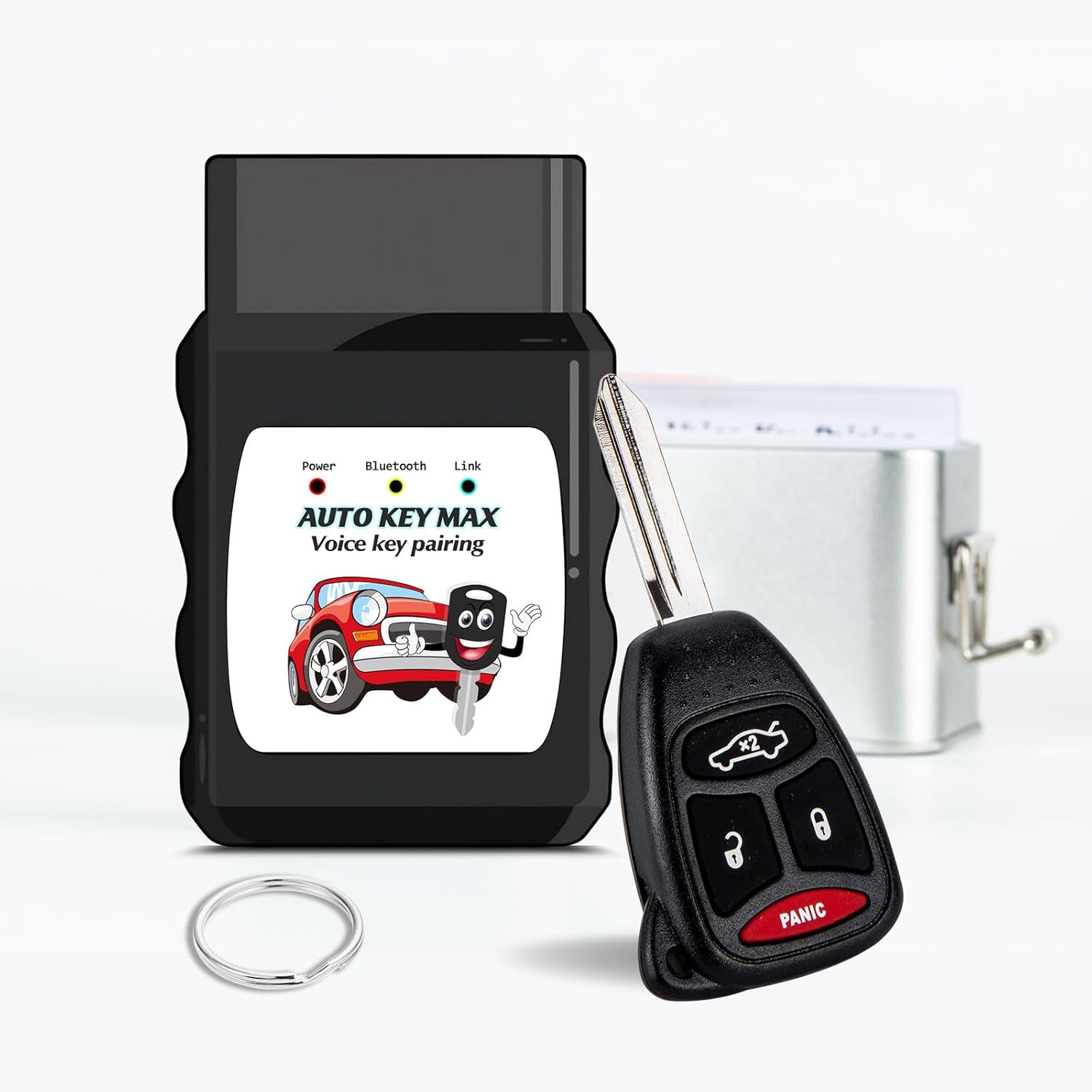 Key Voice Paring Compatible with 05-07 Chrysler 300 & Grand Cherokee/ 07-09 Aspen& Durango/ 06-07 Dodge Charger Commander/ 05-07 Magnum Car Keyless Entry Remote Control