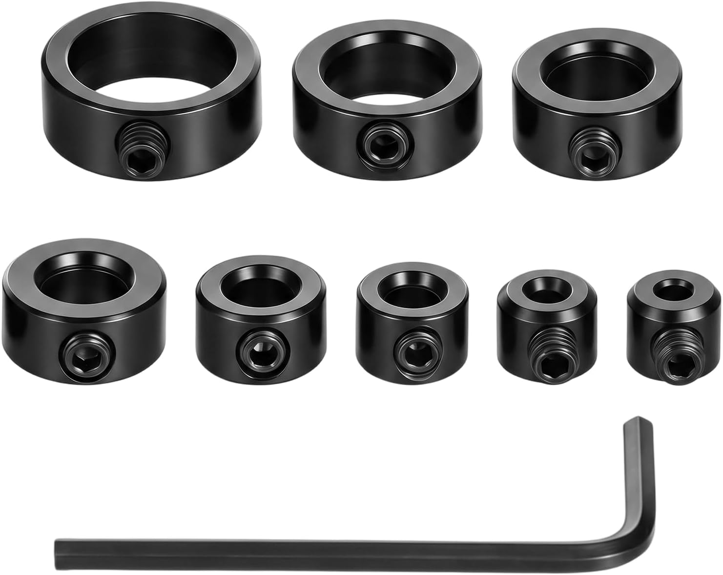 9 Pcs Drill Bit Stop Collar Set, Depth Stop Drill Bit Professional Tools