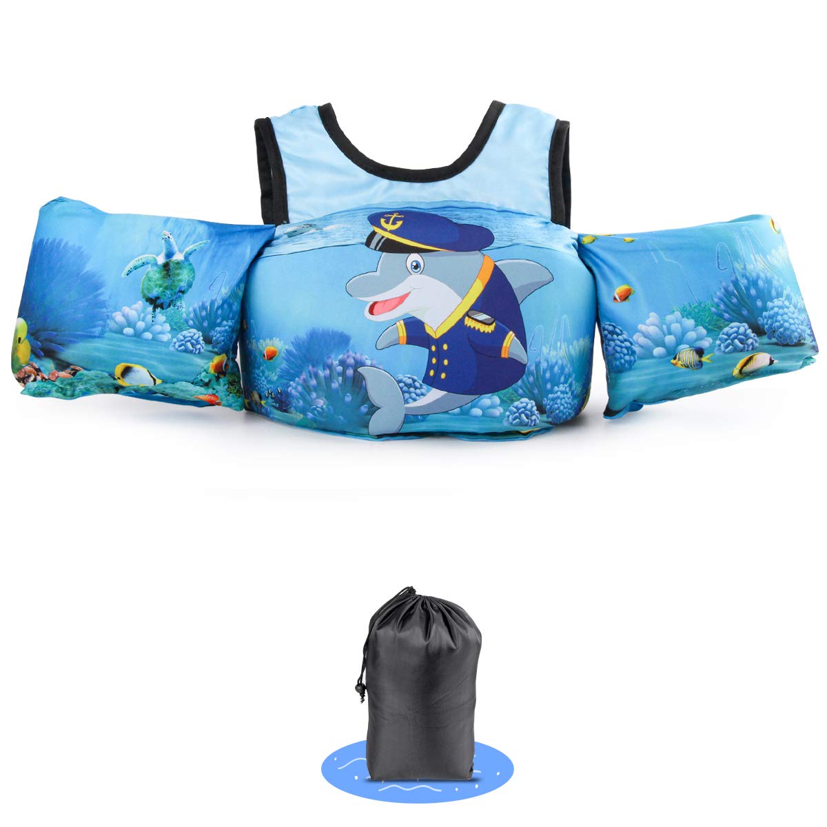 Kids Swim Vest for 30-66 Pounds Boys and Girls Swim Aid for 2,3,4,5,6 Years Old Baby Children Sea Beach Pool,Child Learn Swiming Training