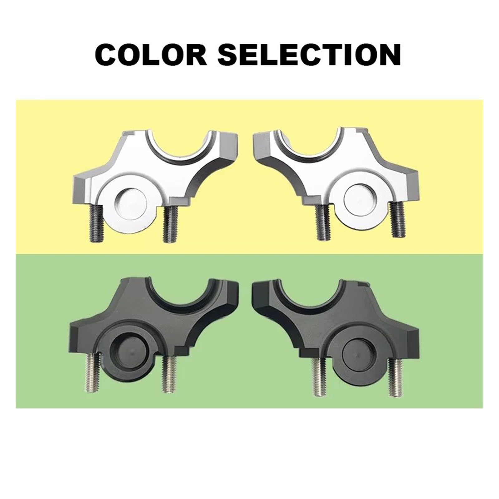 Abrazadera Elevadora Para Manillar De Motocicleta Para MT-09 Para FZ-09 Para XSR900 2012 2013 2014 2015 2016 2017 2018 Alzas Manillar Moto(Plata)