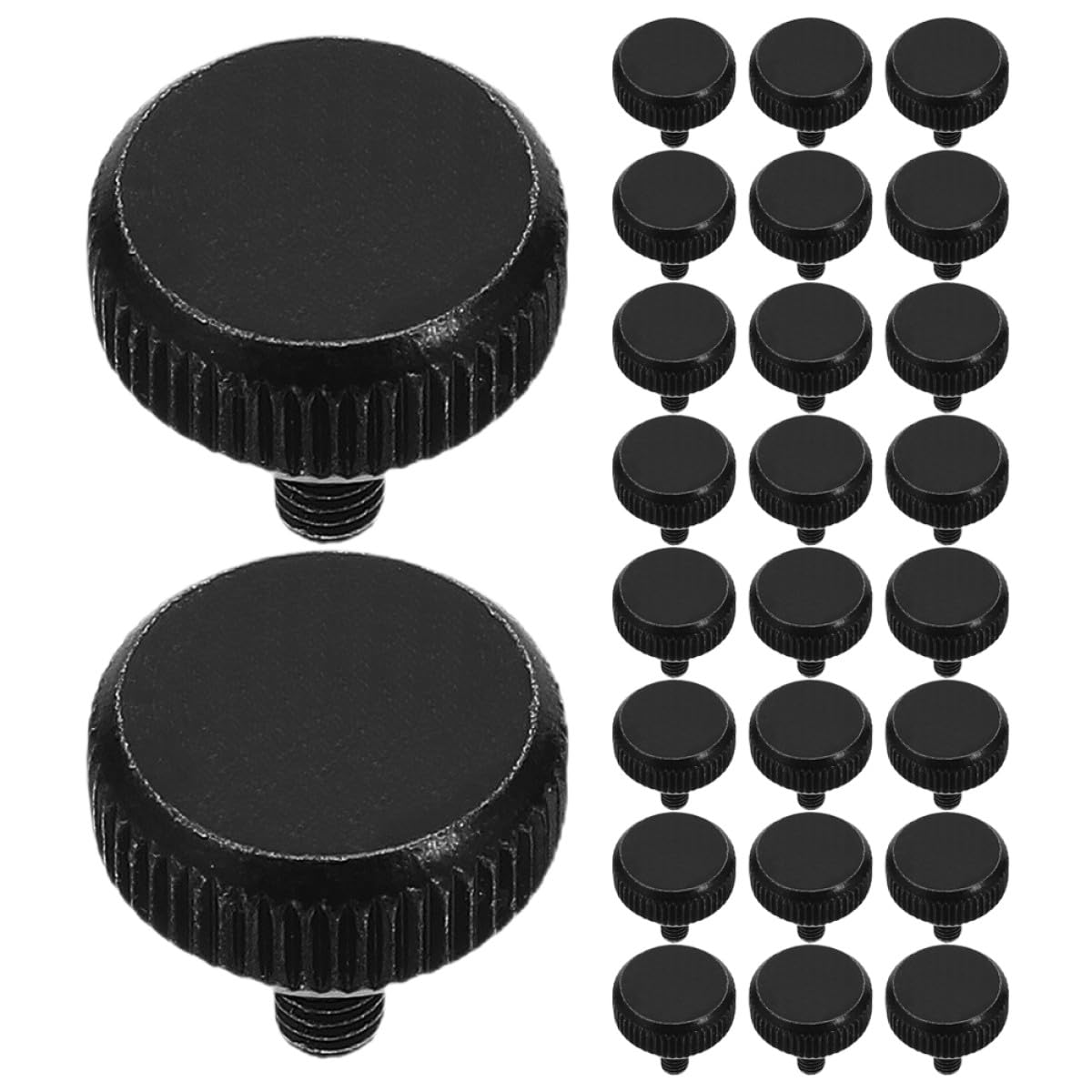 NUOBESTY 50pcs M3 Computer Installation Screws Thumb Screw Replacement Kit for Desktop PC Case Motherboard and Power Supply Hand-Tightening Small for DIY Repair