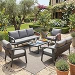 Kebnor Gartenlounge-Set für 7 Personen Grau