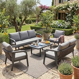 Kebnor Gartenlounge-Set für 7 Personen Grau