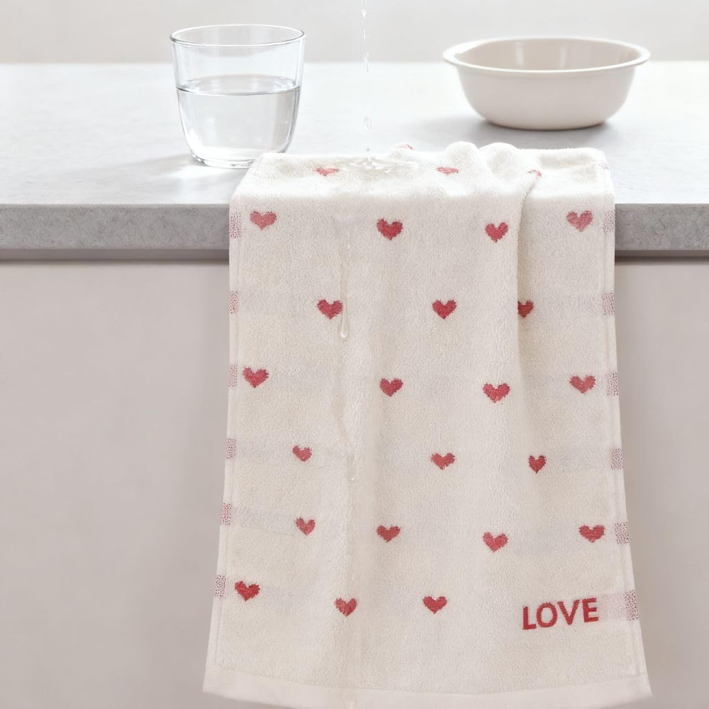 Premium White Bath Towel Set Ultra Absorbent Quick-Drying Soft Hotel-Style Towels with Hanging Loop