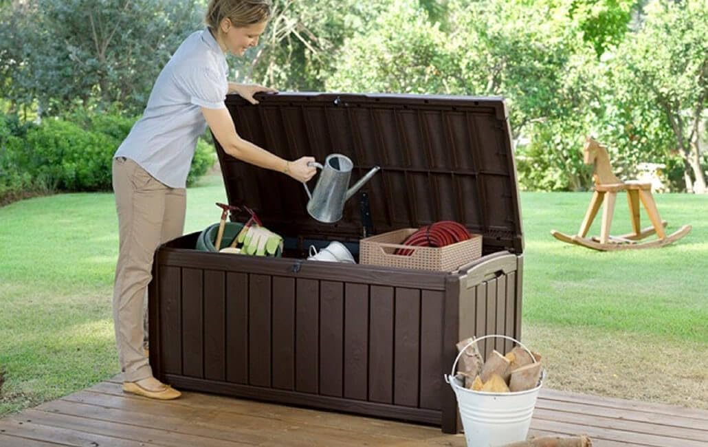 KETER Coffre de rangement extérieur PVC GLENWOOD 390 litres