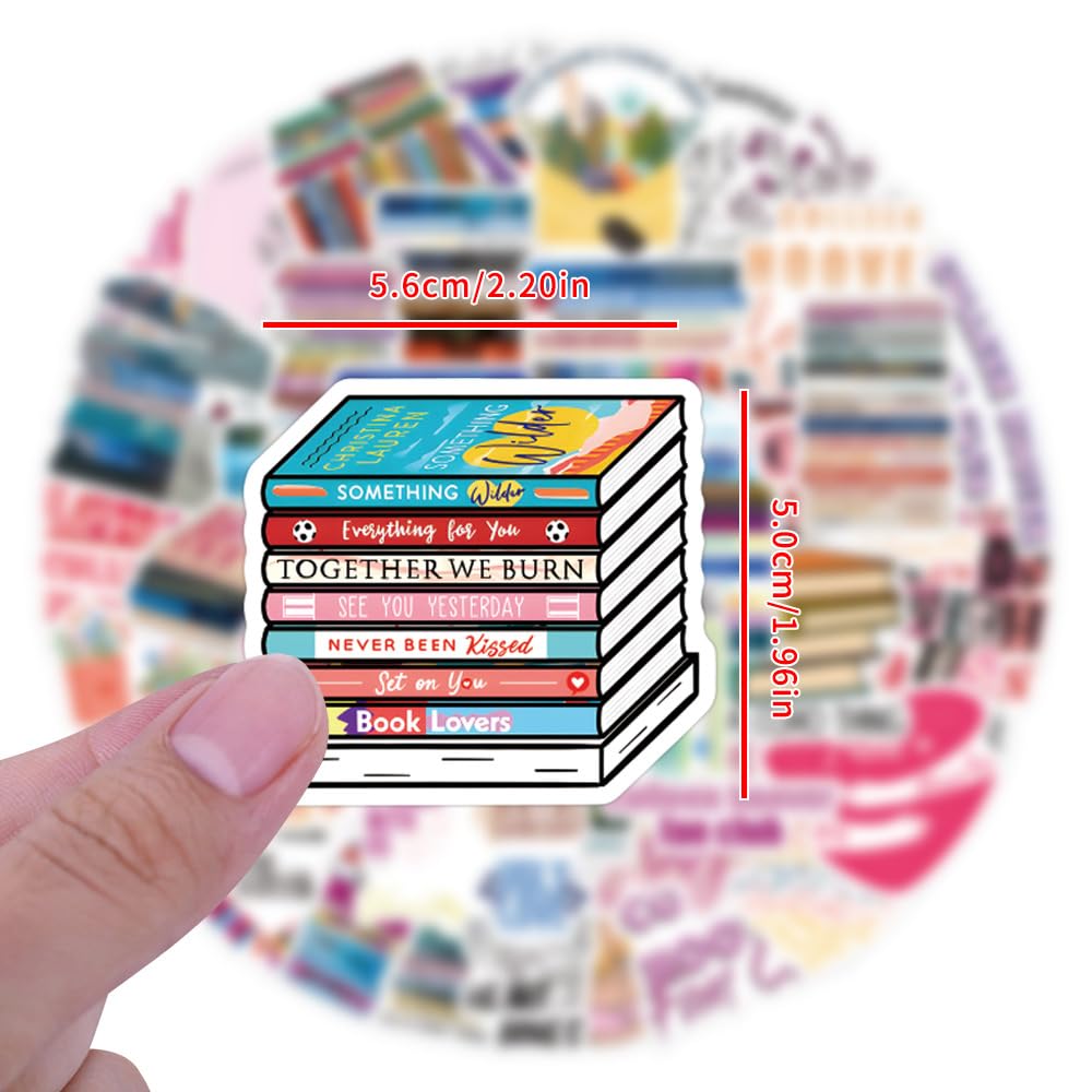 50Pcs Colleen Hoover Stickers Laptop Car Scrapbook Phone Skateboard Suitcase Luggage Bike Colleen Hoover Stickers Vinyl Waterproof Aesthetic Personalised Stickers for Teens Boys Girls Adults - Image 2