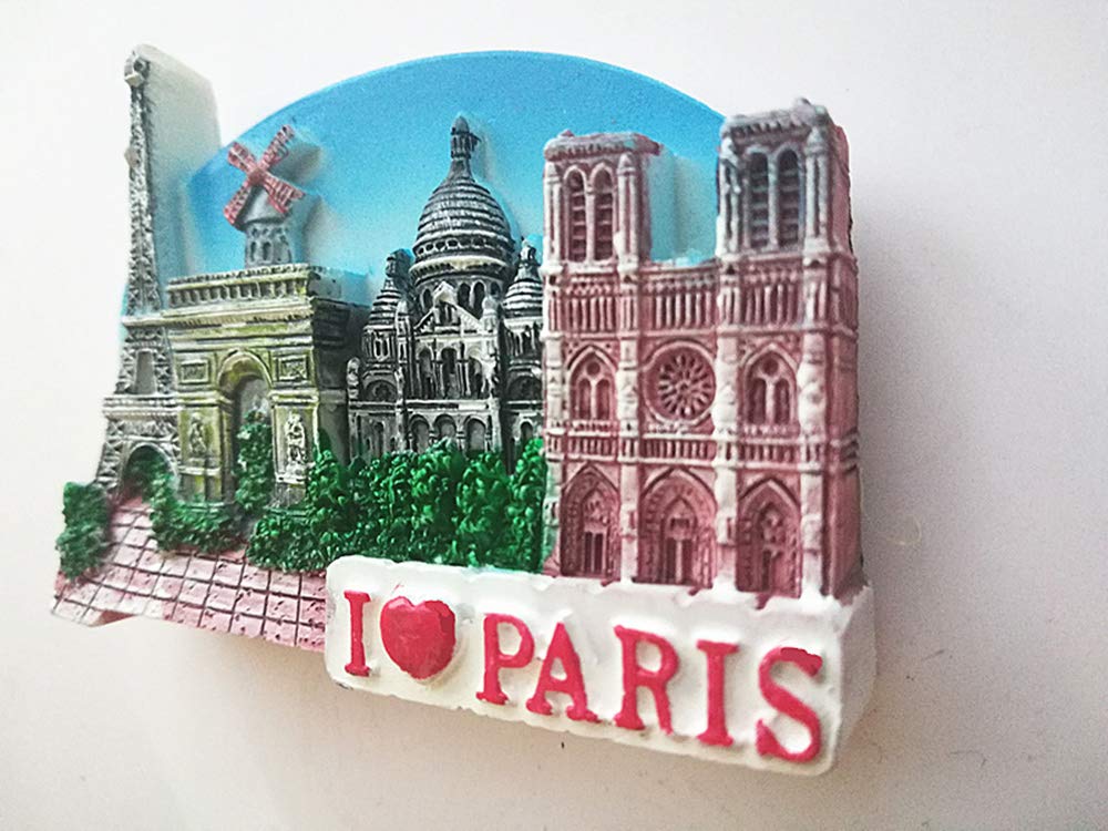 Magnete Da Frigo 3D Parigi - Souvenir Turistico, Decorazione Per Cucina