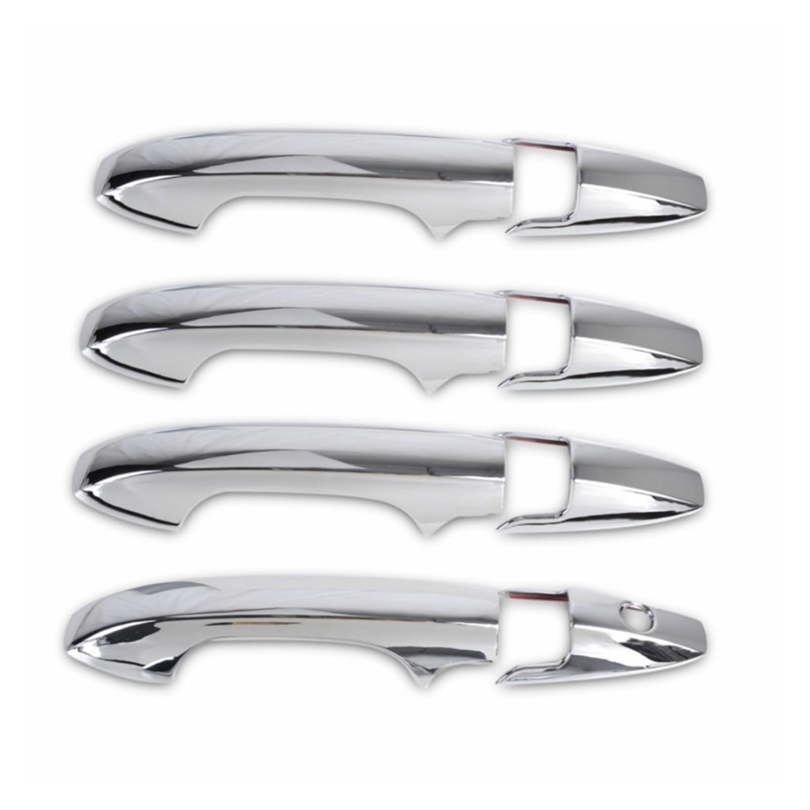 Drezzo Car Exterior Door Handle for Civic 2006-2011 Glossy Black Chrome Car Door Handle Cover Decor Trim Styling(Handle 2)