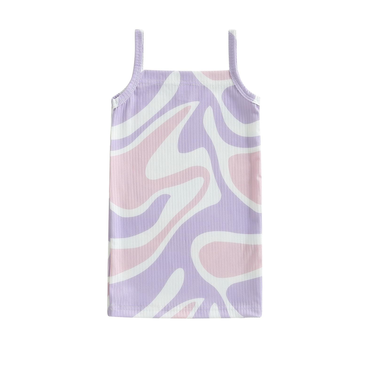 Toddler Baby Girl Summer Clothes Sleeveless Spaghetti Straps Dress Bow Print Cami Dress Slim Fit Dresses