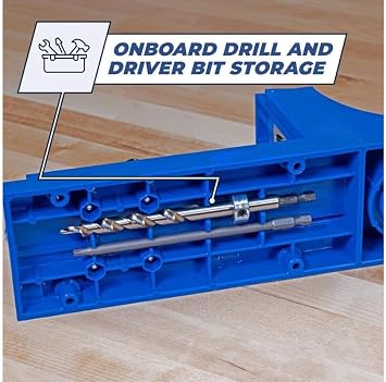 Kreg K4 Pocket Hole Jig - Adjustable, Versatile Jig for Strong Joints - Create Perfect, Rock-Solid Joints - Easily Adjustable Drill Guides - For Materials 1/2 to 1 1/2 Thick