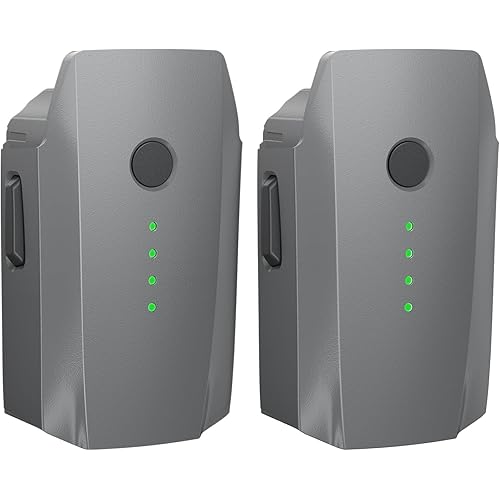 Homesuit Mavic Pro Battery 2 Pack for DJI, 3830mAh 11.4V Intelligent Flight Batteries Replacement Compatible with DJI Mavic Pro, Platinum, Alpine White Drone Battery