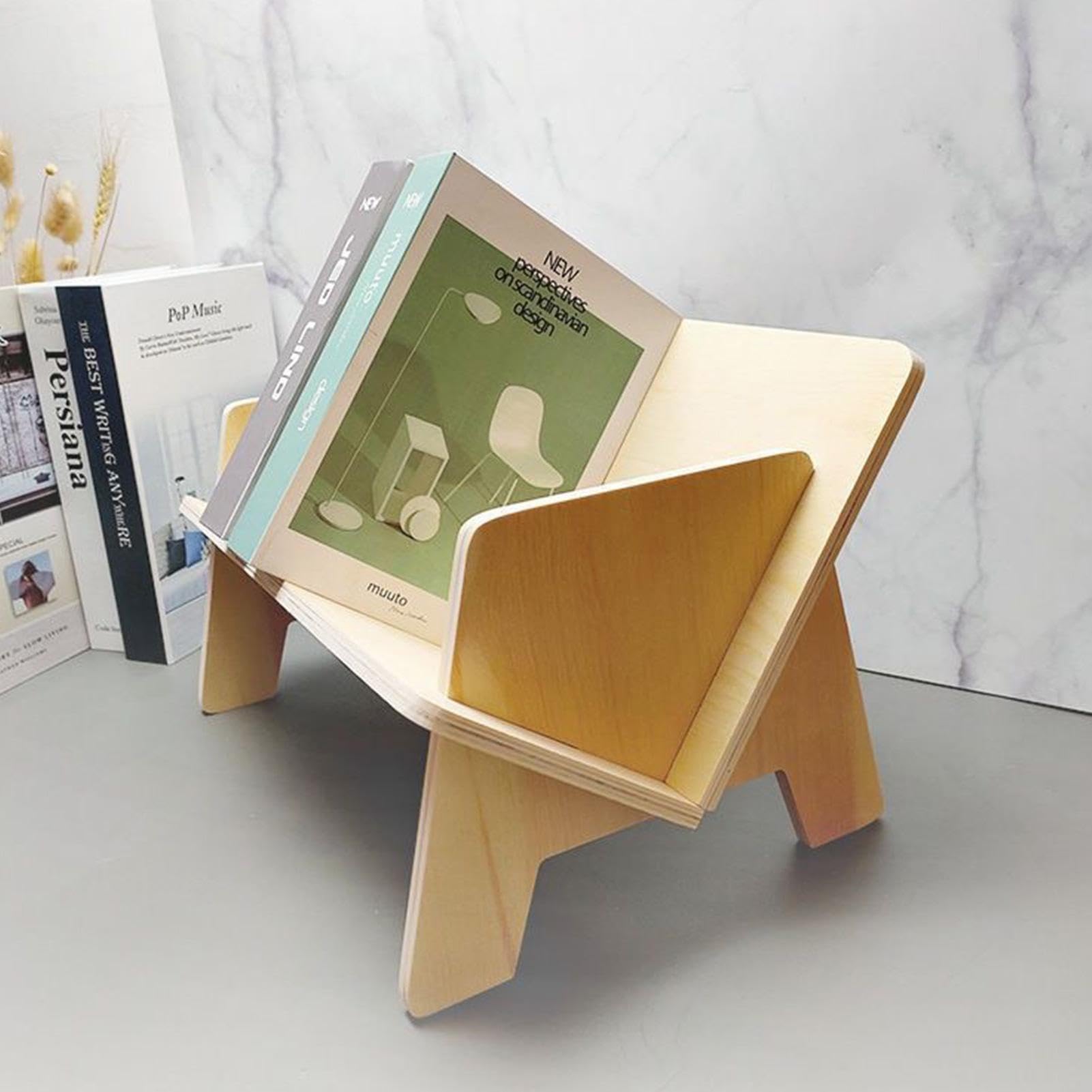 Libreria da tavolo in legno Compact Book nizer per scrivania Piccola libreria per libri CD Accessori da scrivania Soluzione salvaspazio per soggiorno camera da letto