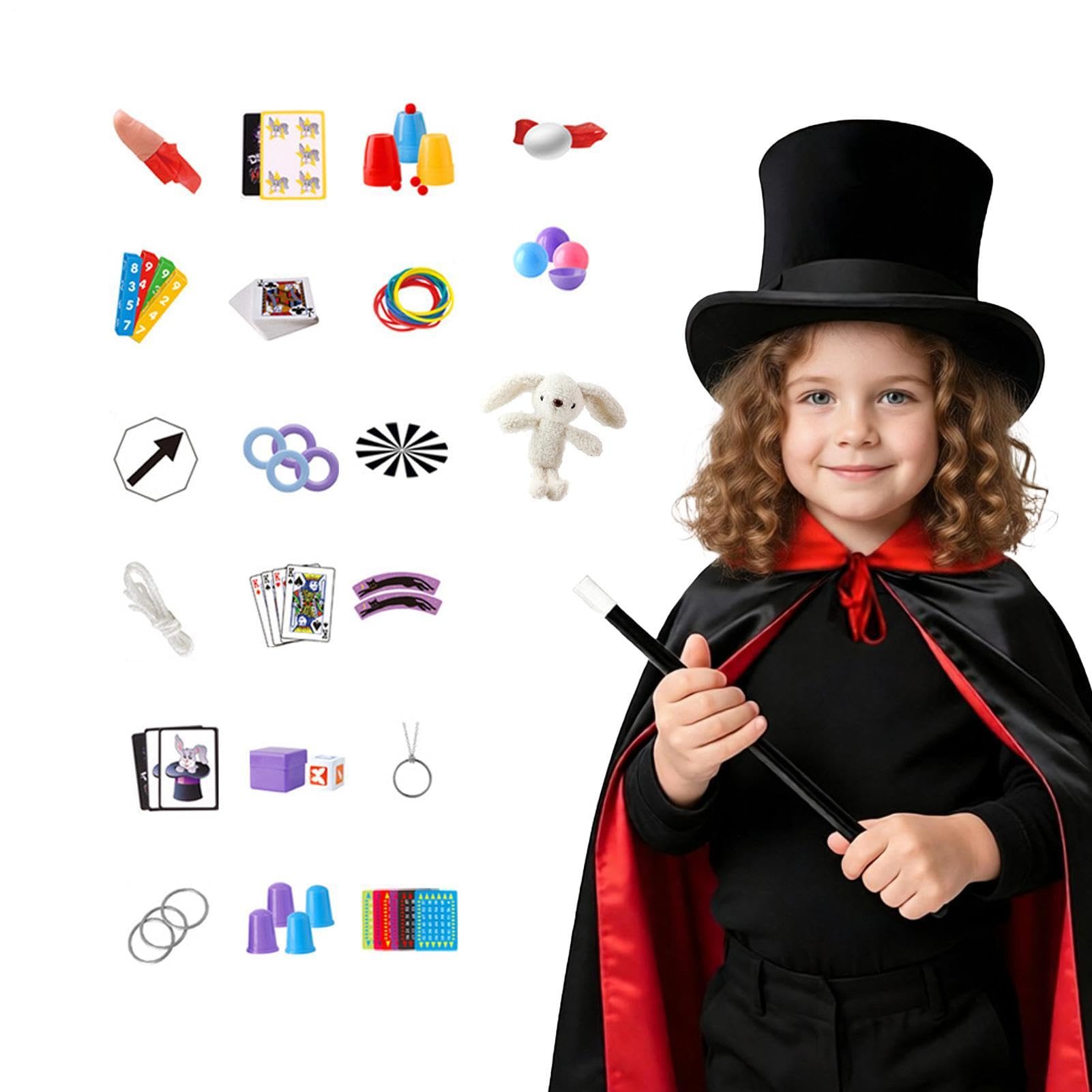 Set Magia con Bacchetta , Cappello e Giocattoli Educativi Interattivi