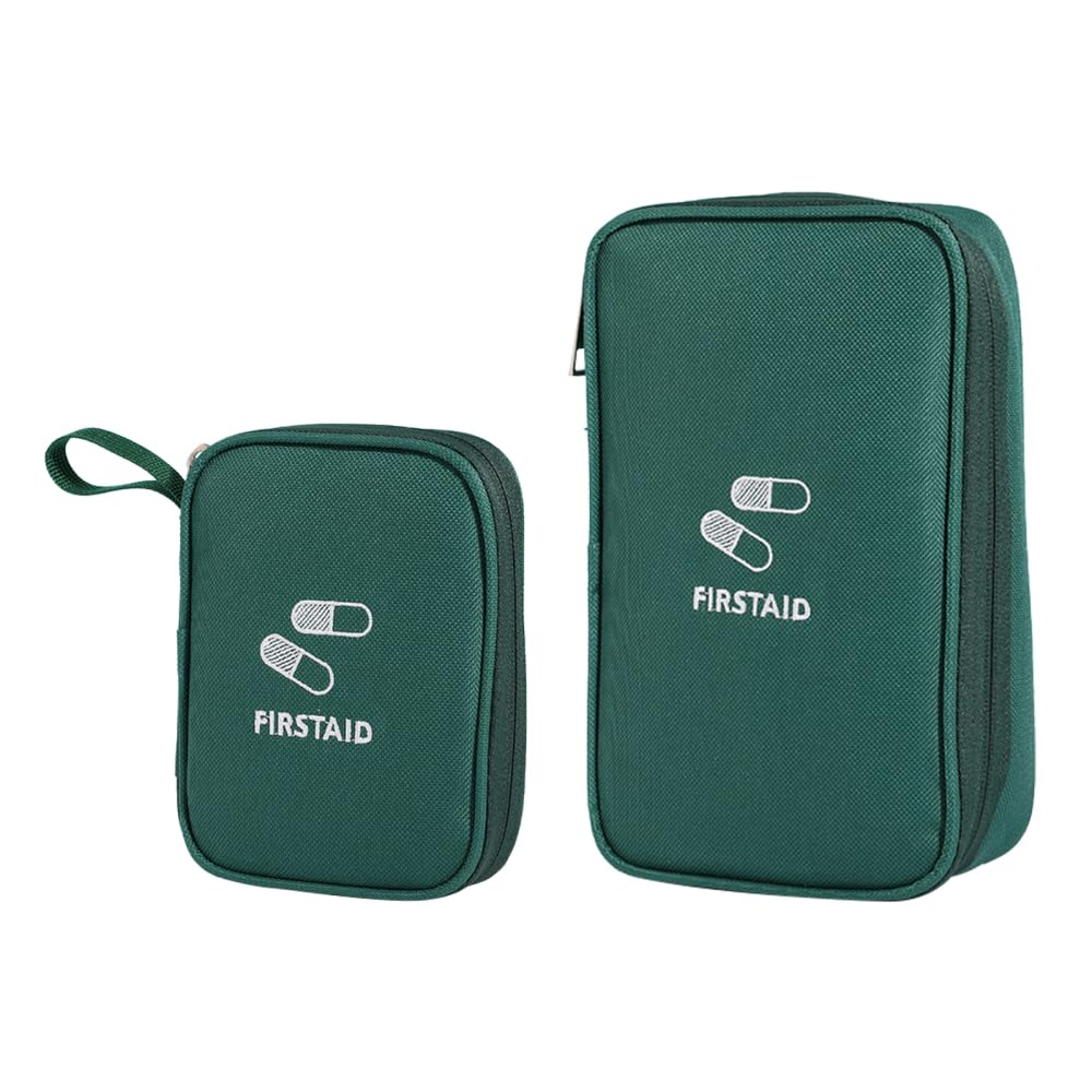 Medicine Bags, 2PCS Waterproof Travel Pharmacy Bags Portable Large Capacity First Aid Bags for Home Outdoors Travel