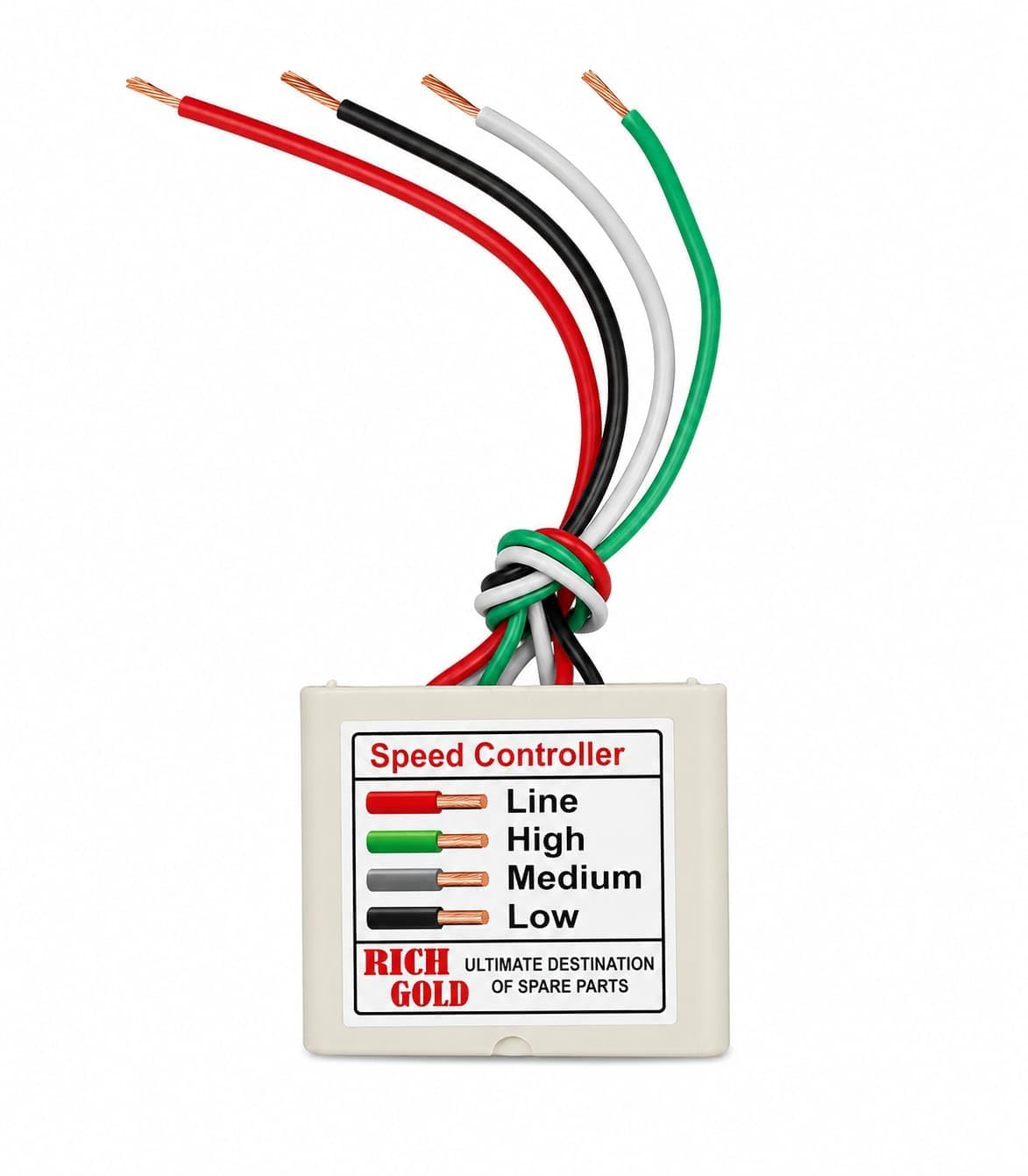 Universal Table Fan Speed Controller Module | 4-Speed Control Regulator | Replacement Speed Control Unit with Pre-Wired Leads-image-21