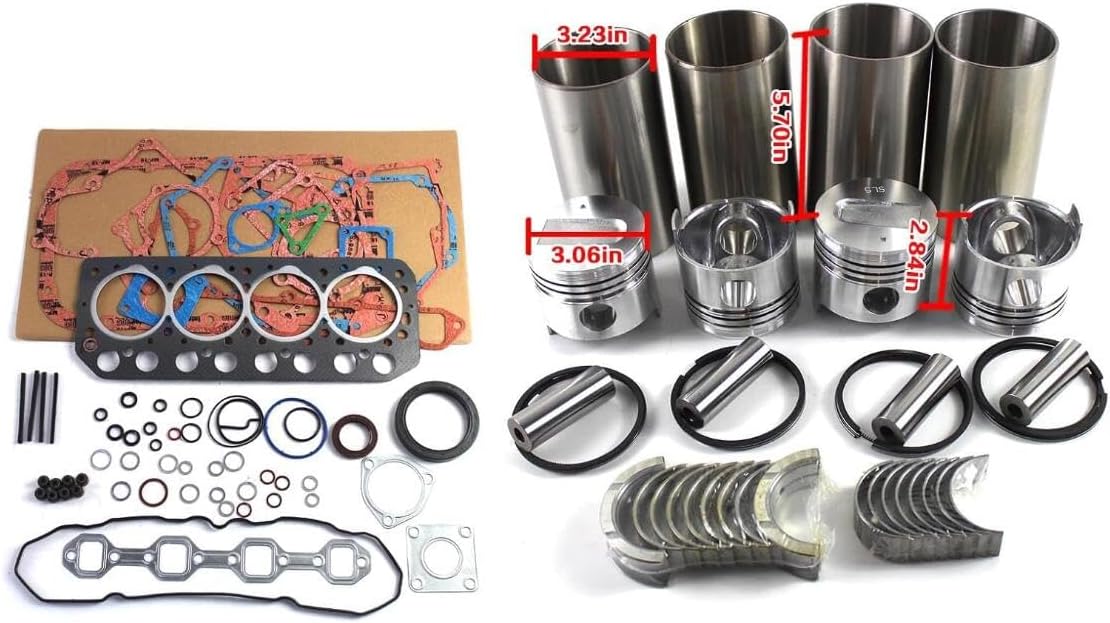 S4L S4L2 Engine Overhaul Rebuild Kit Piston Liner Kit With Gasket Kit 31A17-08400 31A17-07100 With Valve Kit Fits For Mitsubishi For Caterpillar 305CR Terex TC35 Excavator Engine