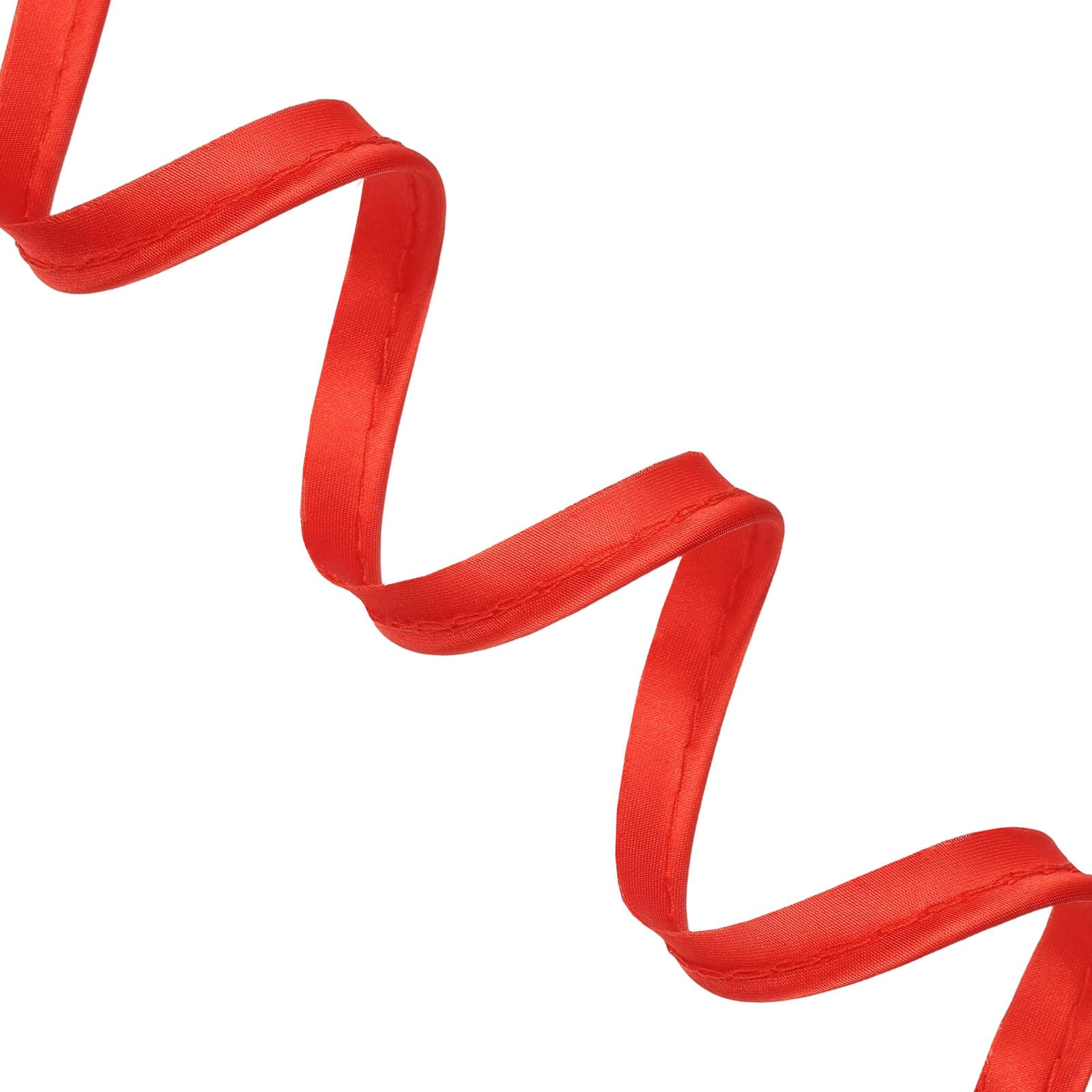 sourcing map Piping Bias Tape 1/2 Inch 11 Yards / 10m Piping Trim with Cotton Core Lip Cord Trim for Sewing Binding Hemming Cushions DIY Decor Crafts, Red — image 1