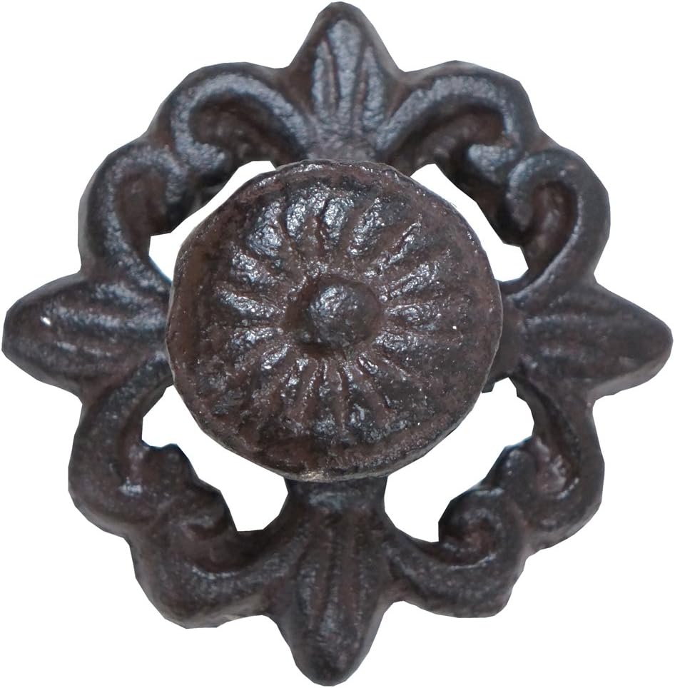 NACH Alice Wide Drawer Handle Knob, (Set of 6), Rustic Brown, DY-81230