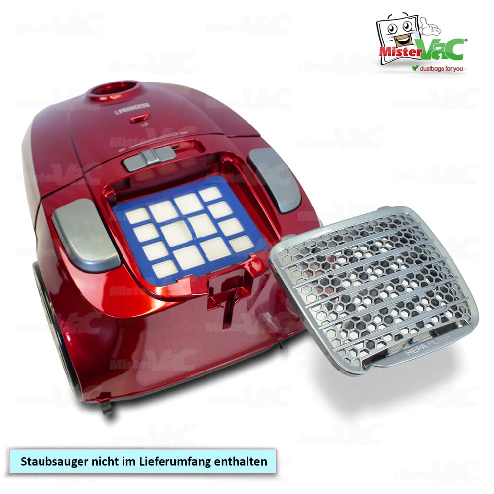 ZZ-Clan - 10 stofzuigerzakken geschikt voor Princess EcoQuiet 335010 ( 2 filters) - Microvlies 5-laags - Beste prestaties