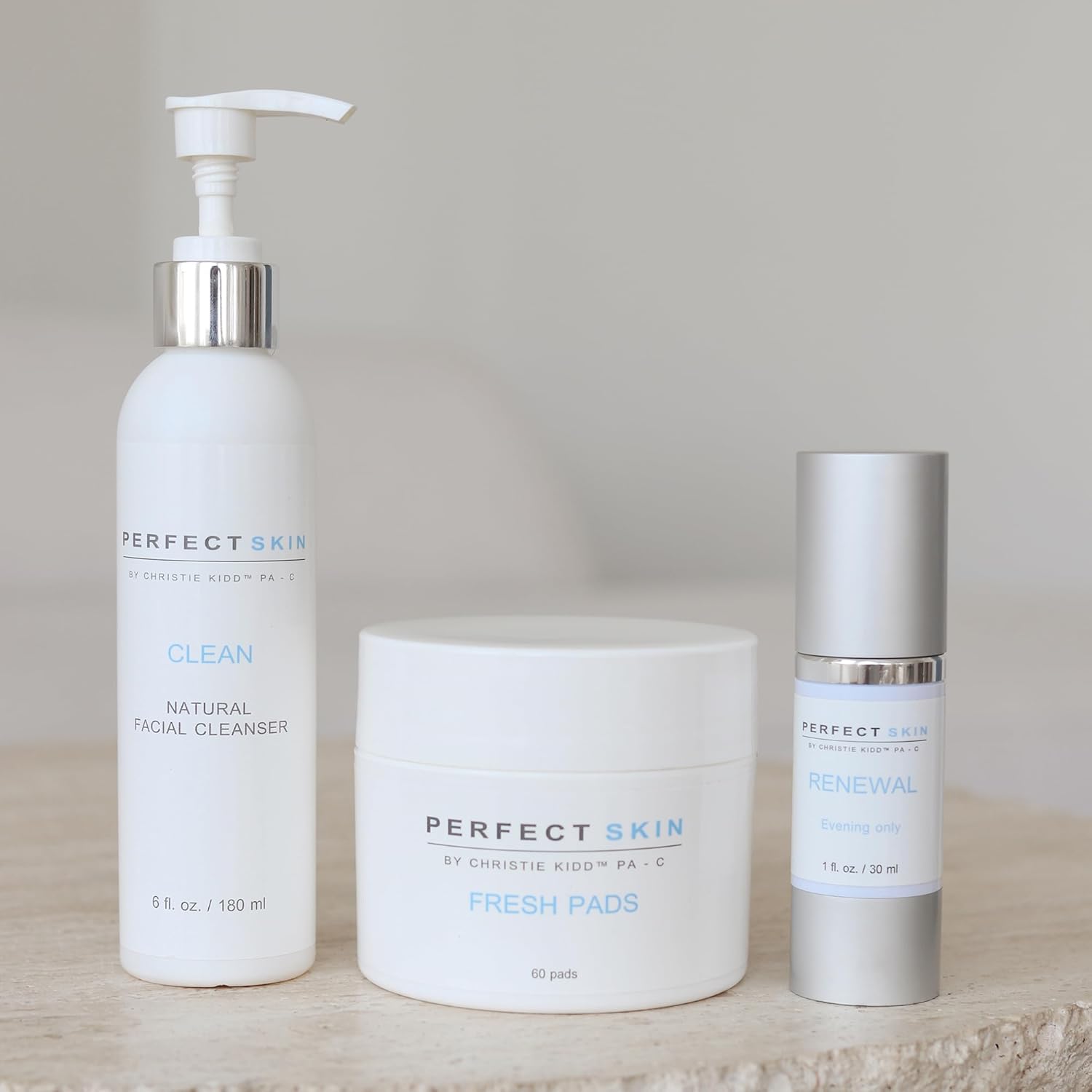 PERFECT SKIN BY CHRISTIE KIDD, PA-C Trio Skincare Bundle | Cleanse, Refresh & Renew Your Skin | Daily Essentials for Smooth, Bright, and Hydrated Perfect Skin - Image 2