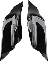 Vista 3 de Cubiertas laterales extendidas negras vívidas, paneles laterales estirados para Harley Touring Road Glide Street Glide Road King 1997-2007