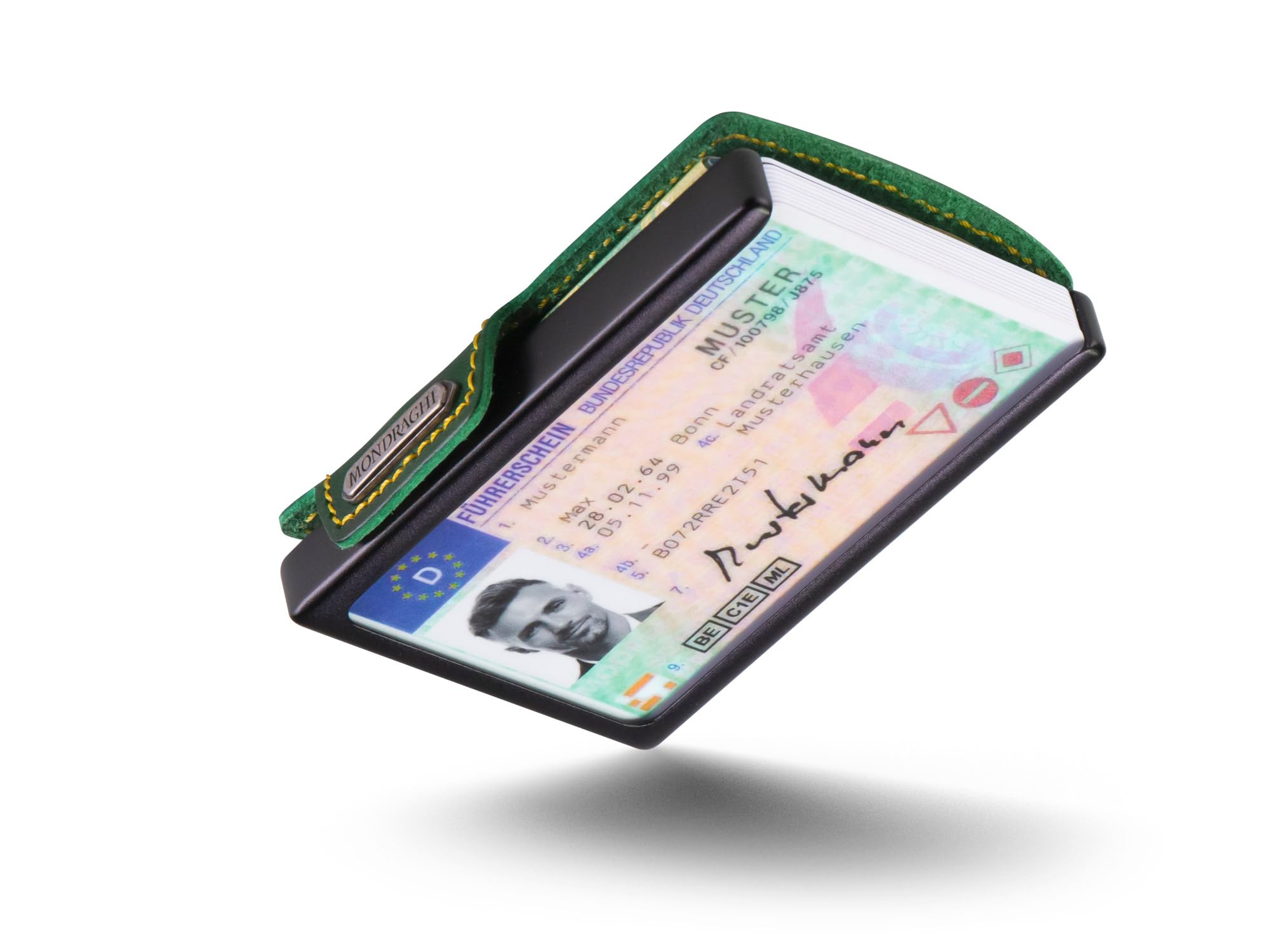 MONDRAGHI Immagine Del Prodotto Racing. Mini Portefeuille Ultra-léger et Compact. Coque polie résistante aux Rayures et aux Chocs. Puce RFID