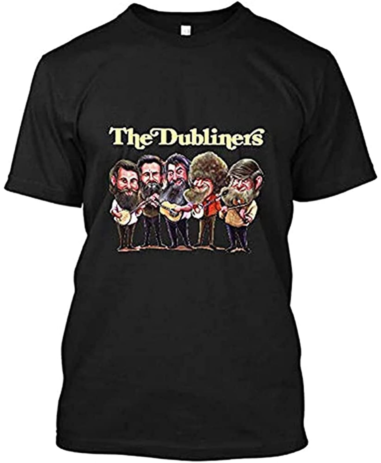 The Dubliners Irish Folk Band Pogues Transatlantic Black T-Shirt S to 5XL_7115 Black T-Shirt Graphic Unisex Tee Shirt Black 3XL