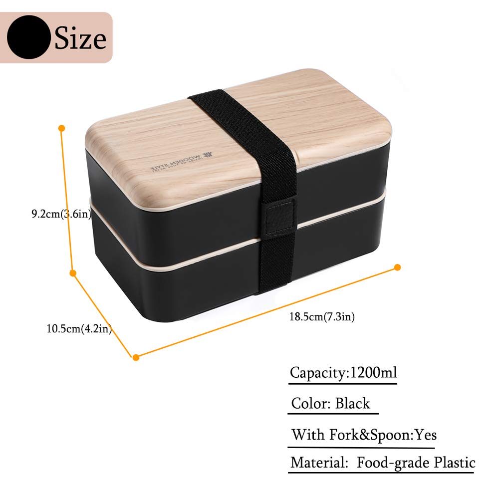 Original Bento Box Lunch Boxes Container Bundle Divider Japanese style