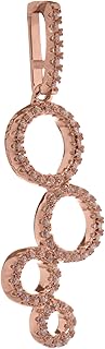 Colgante de mujer de plata de ley de la marca Folli Follie, color rosa, 3 centímetros (referencia: 3P17S001RC)