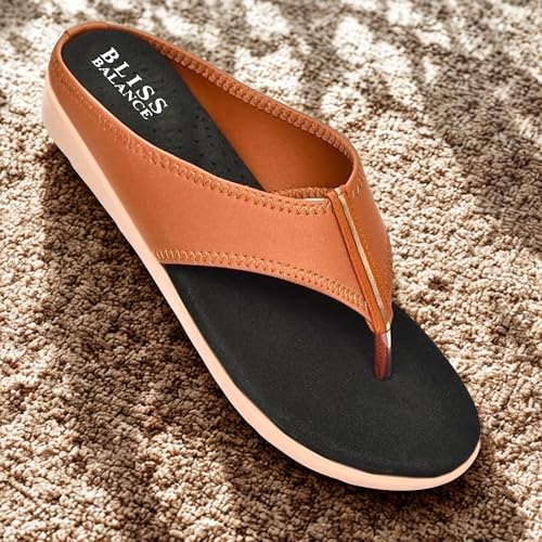 Image of Extra Soft Diabetic & Orthopedic Highcushioned Doctor Slippers|Flip-Flops Lightweight & Breathable Chappals|Comfortable Memory Foam Casual & Stylish for Women'sBB944