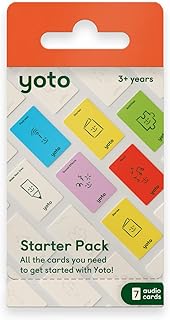 Yoto Starter Pack – 7 Kids Audiobook Cards for Use with Kids Yoto Player & Mini Bluetooth Speaker, Play Audiobook Stories Music Radio Podcasts Learning Activities, Fun Gift for Children All Ages