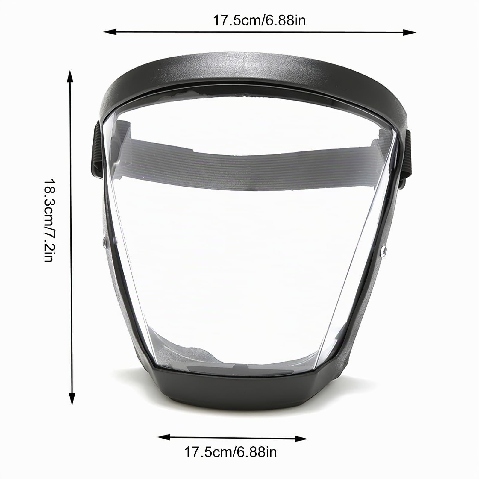 Máscara Deportiva Transparente de Protección Facial Completa