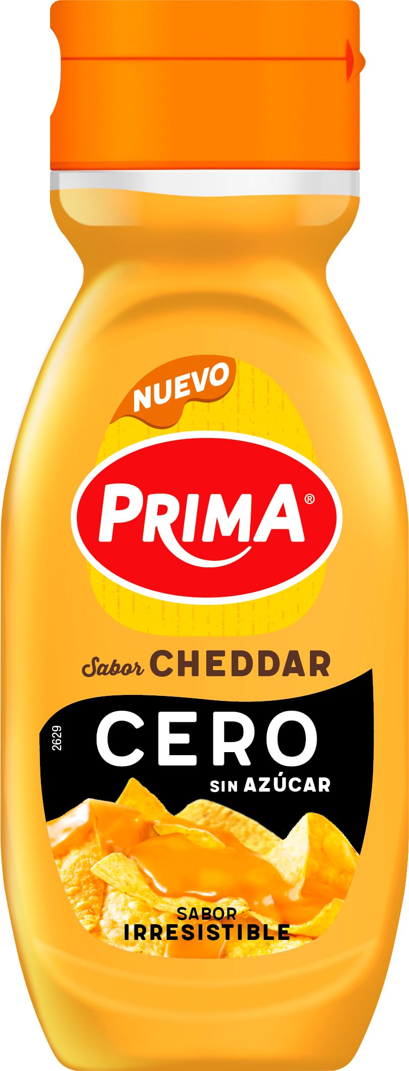 Prima salsa Cheddar Cero 260 gr Sin azúcar añadido