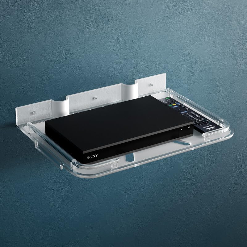 GRIVAN Unbreakable Wall-Mounted Multipurpose ABS Acrylic Setup Box/showpiece Stand for Living Room.