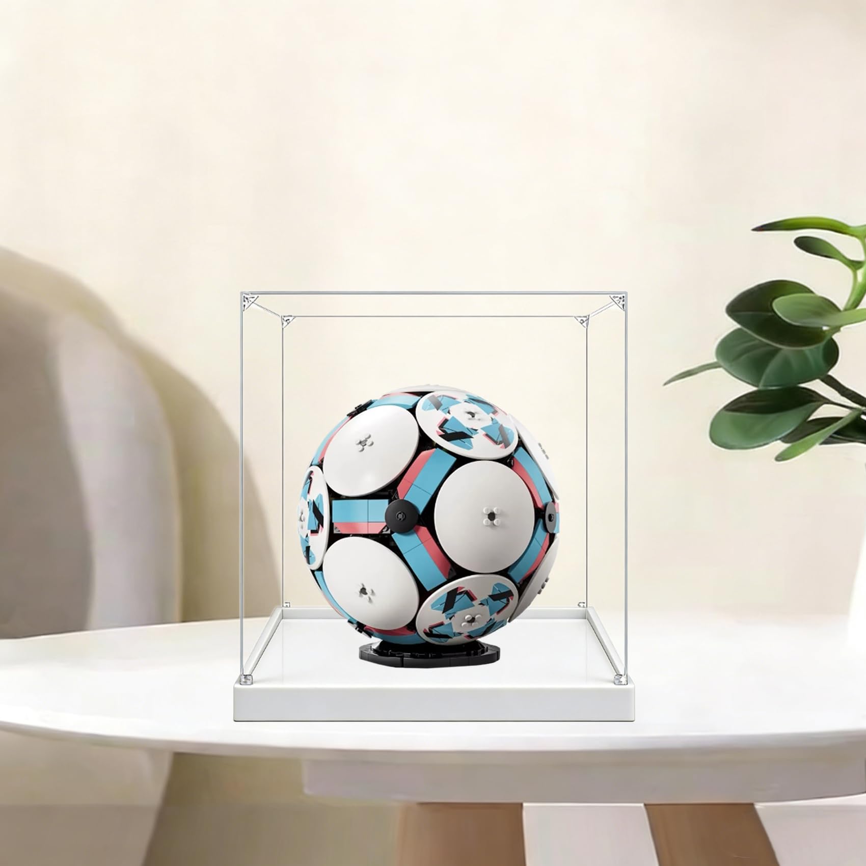 Gase acrílico transparente para Le-go 43019 FIFA World Cup Model, caja transparente, caja de almacenamiento, caja expositora, compatible con modelo 43019 (solo vitrina) (3 mm)