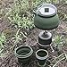 Zxpjkyu Camping Kettle Tea Coffee Pot Folding 1.5L Lightweight Teapot Practical Portable Cook Pot Travel Kettle for Backpacking, Dark Green