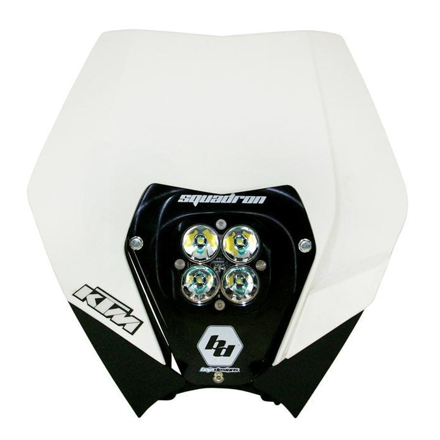 Baja Designs Squadron Sport (D/C) LED Headlight Kit with Shell for KTM Motorcycle (Driving/Combo; Clear)