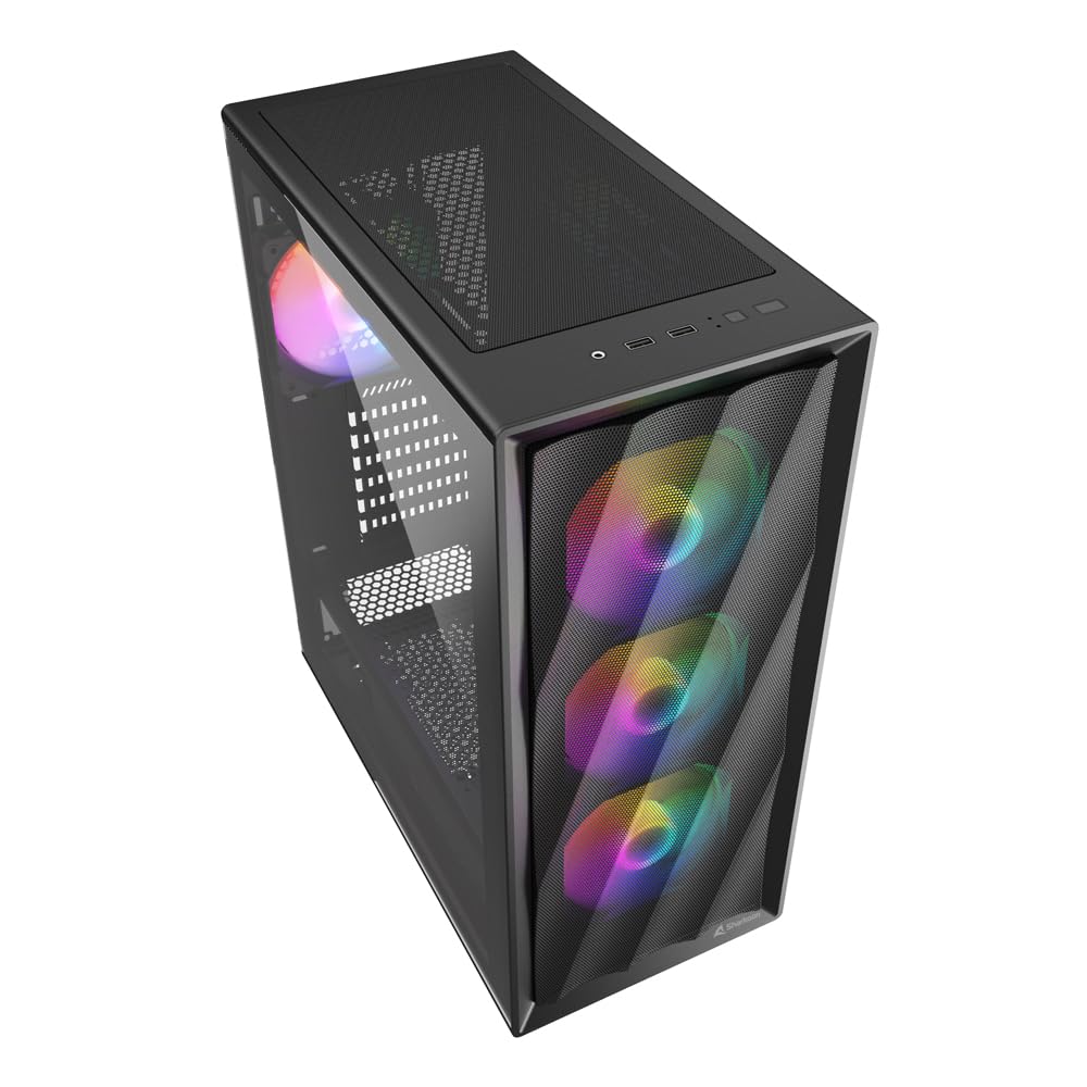 Sharkoon VK4 Rainbow Nero, ATX PC Case