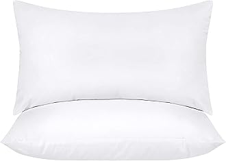 Utopia Bedding Throw Pillows (Pack of 2, White), 14 x 20 Inches Indoor Decorative Pillow Insert for Sofa, Bed and CouchOEKO-TEX STANDARD 100
