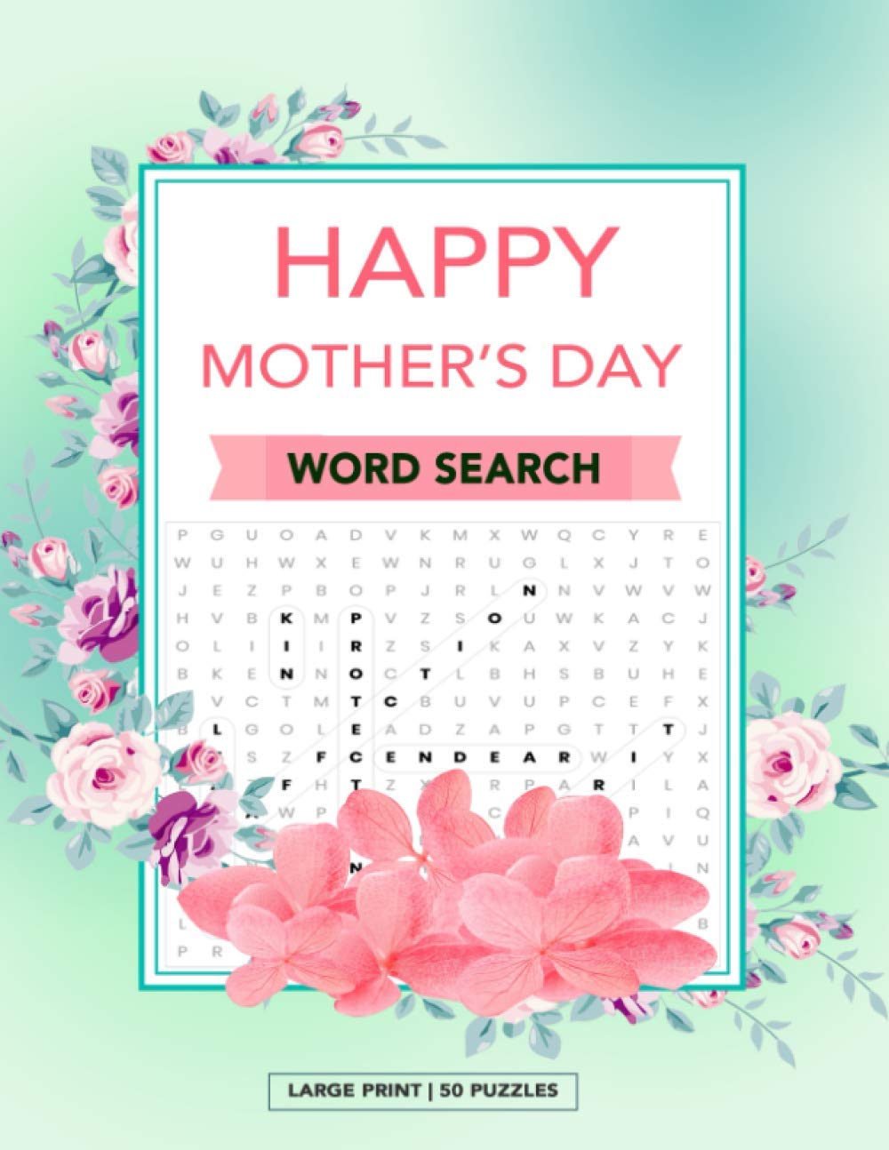 Happy Mother's Day Word Search: Large Print Word Searches Puzzle Book about Mother's Day | Mothers Day Gift | Ideal Gift for Mom