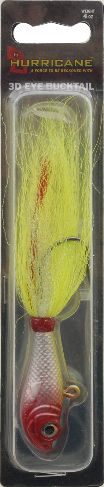 HURRICANE SBJ3D-05-10 3D Eye Bucktail Chatrse 1/2 Oz