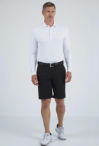 Miniatura 4 de IBKUL Athleisure Wear - Polo de manga larga con protección solar UPF 50+ Icefil Cooling Tech 95199 para hombre