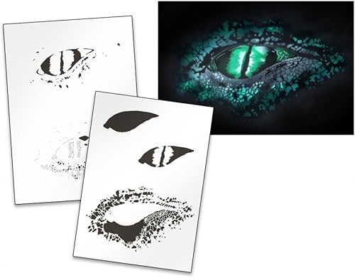 AS-145 - Plantilla de plantilla para aerógrafo de reptil, tamaño S AS-145 - Plantilla de plantilla para aerógrafo de reptil, tamaño S