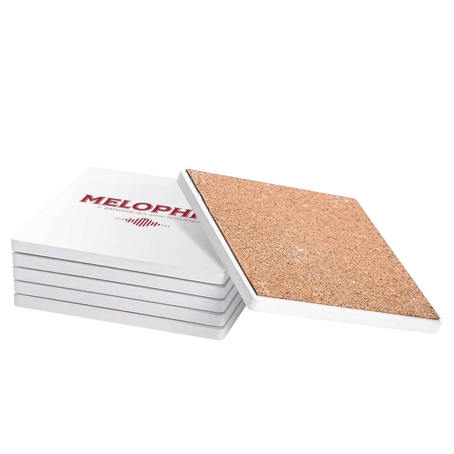 Set di sottobicchieri in ceramica a forma di fungo, eleganti e