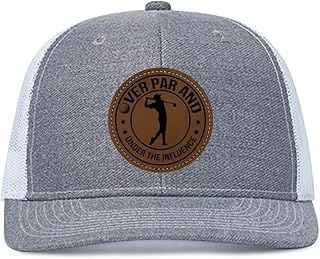Over Par and Under The Influence Golf Hat - Funny Golf Gag Gifts for Men & Dad