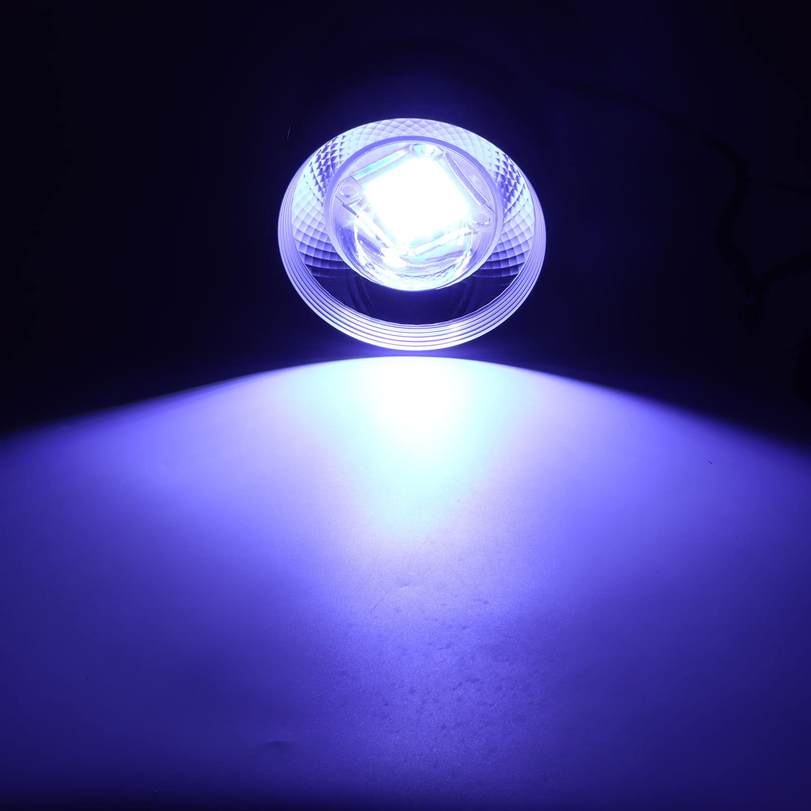 EMUKOEP Luz para Pecera de Agua Salada, Lámpara LED para Acuario Marino de Espectro Completo de 75 W con Pantalla de Cuarzo de Alta Penetración, 49 Cuentas para el (ZY-K5 Enchufe europeo 220V)