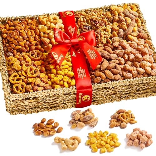 KREMERY Sweet &amp; Savory Nuts and (8 Assortments) Pretzels Gift Basket